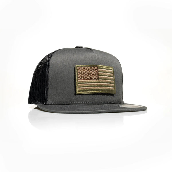 USA Tan Flag Patch Trucker - Allegiance Clothing